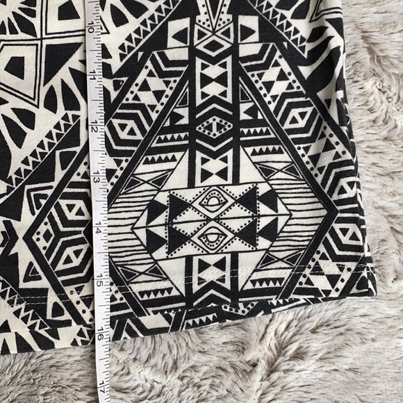Billabong Black & White Boho Aztec Mini Skirt, S - Picture 8 of 10